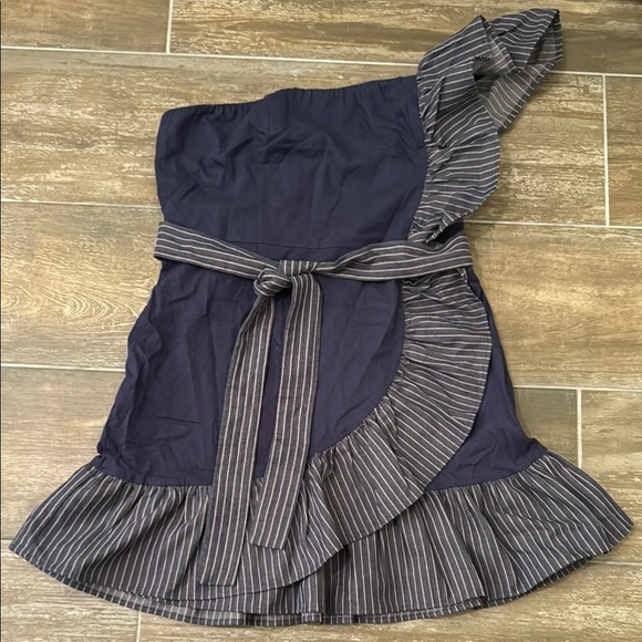 VENUS Blue Gray One Shoulder Sundress - Picture 2 of 11